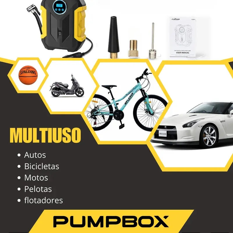 Compresor Digital Multifuncional Portátil - CARSUN