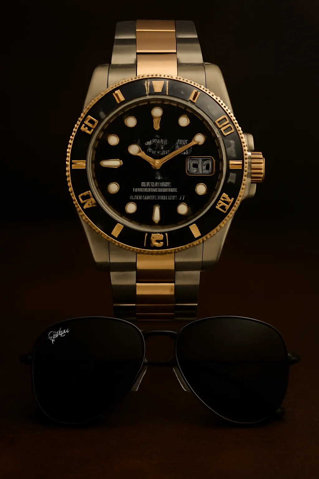 COMBO: Reloj Rolex Submariner y Gafas Rayban Aviador